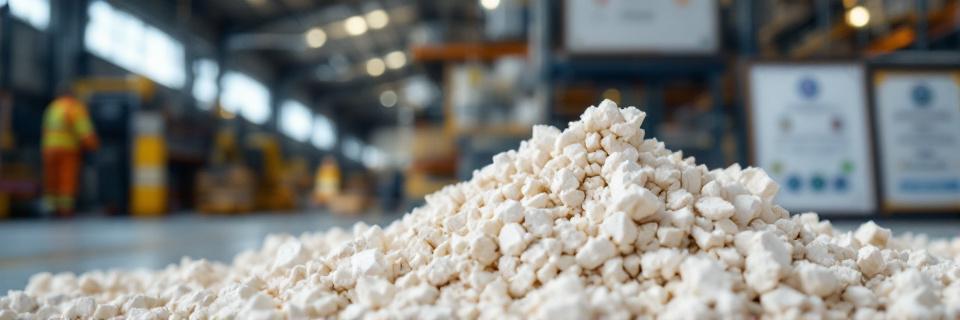 Piedra caliza calcinada