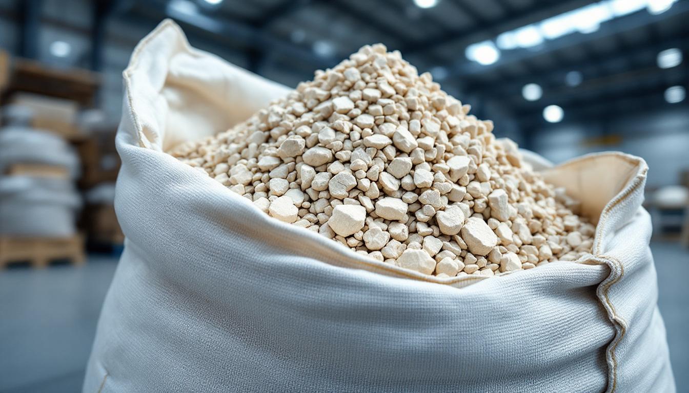 Piedra caliza calcinada